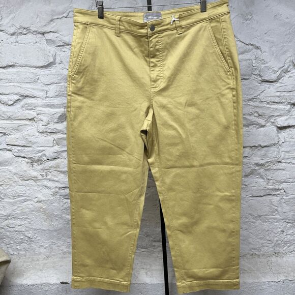 Everlane NWT Retail $98 The Straight-Leg Crop Pants Jeans Stretch Size 20 Tall - Picture 1 of 7